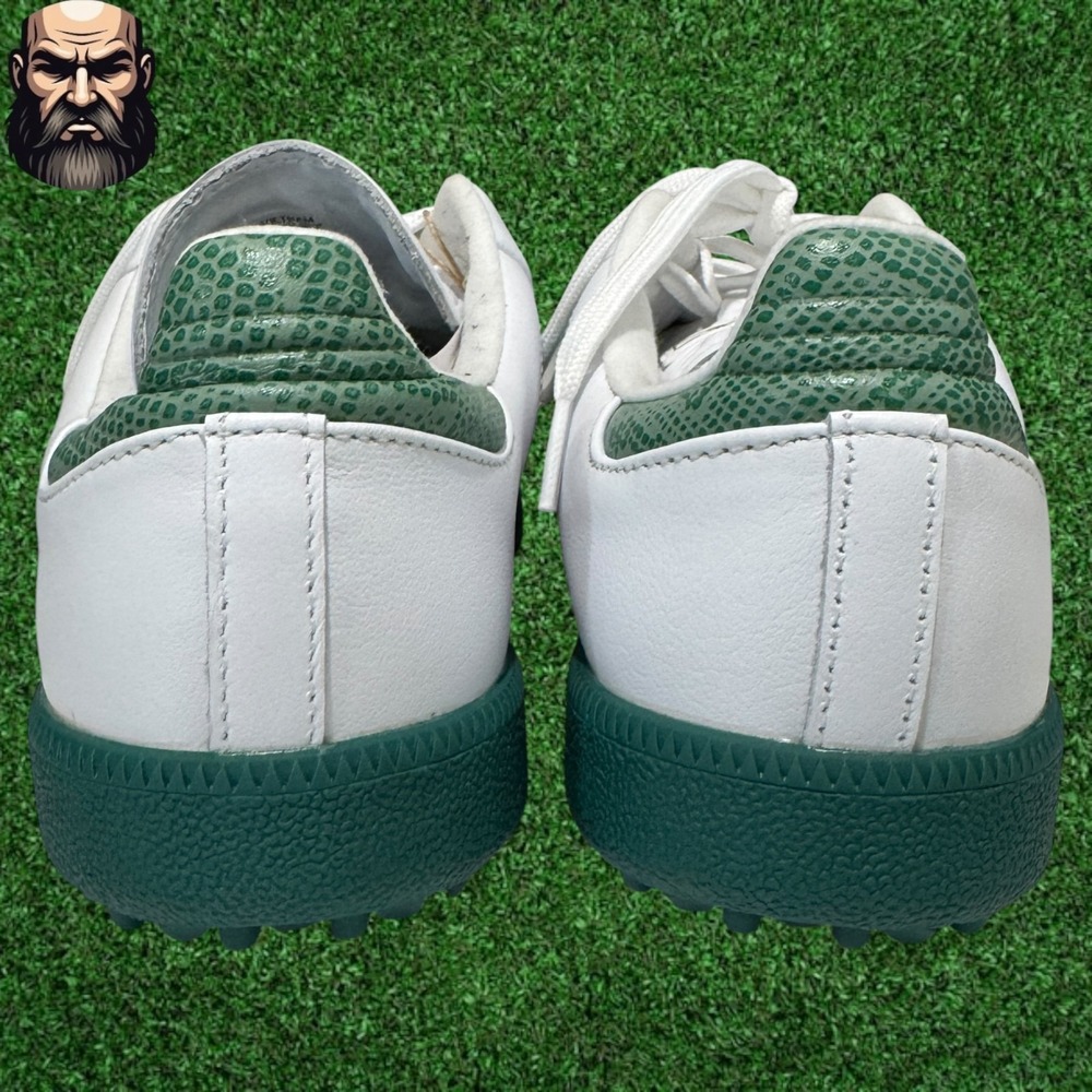 adidas Samba x Barstool Golf Shoes Green White KJ1954 Men's Size 7 - Picture 6 of 7